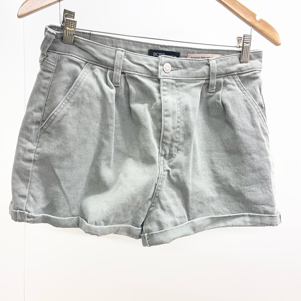 BCBGeneration Women's‎ Light Green Jean Shorts